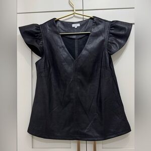 Vero Moda Elegant Black Flutter Sleeve Blouse
